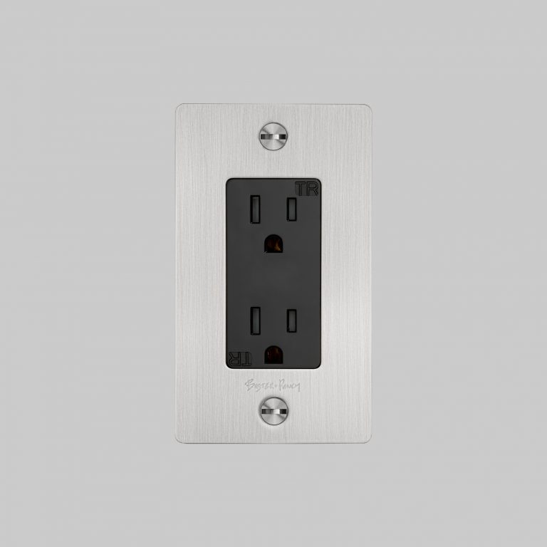 2. Buster+Punch_US_1G_Duplex_Outlet_Steel_Front